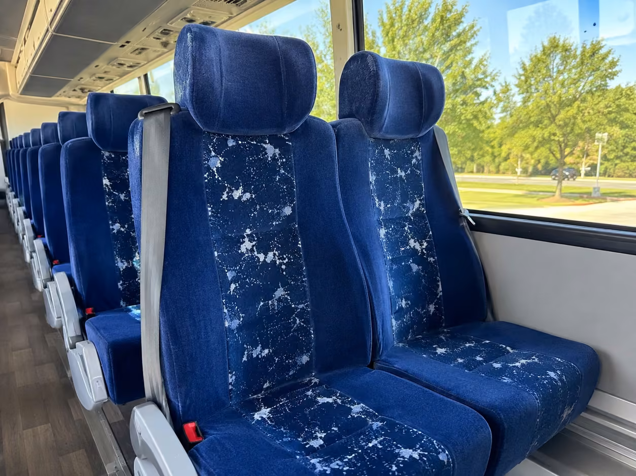 birmingham charter bus interior