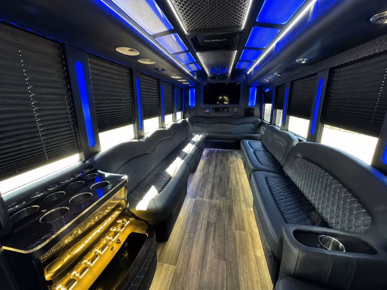 birmingham party bus interior
