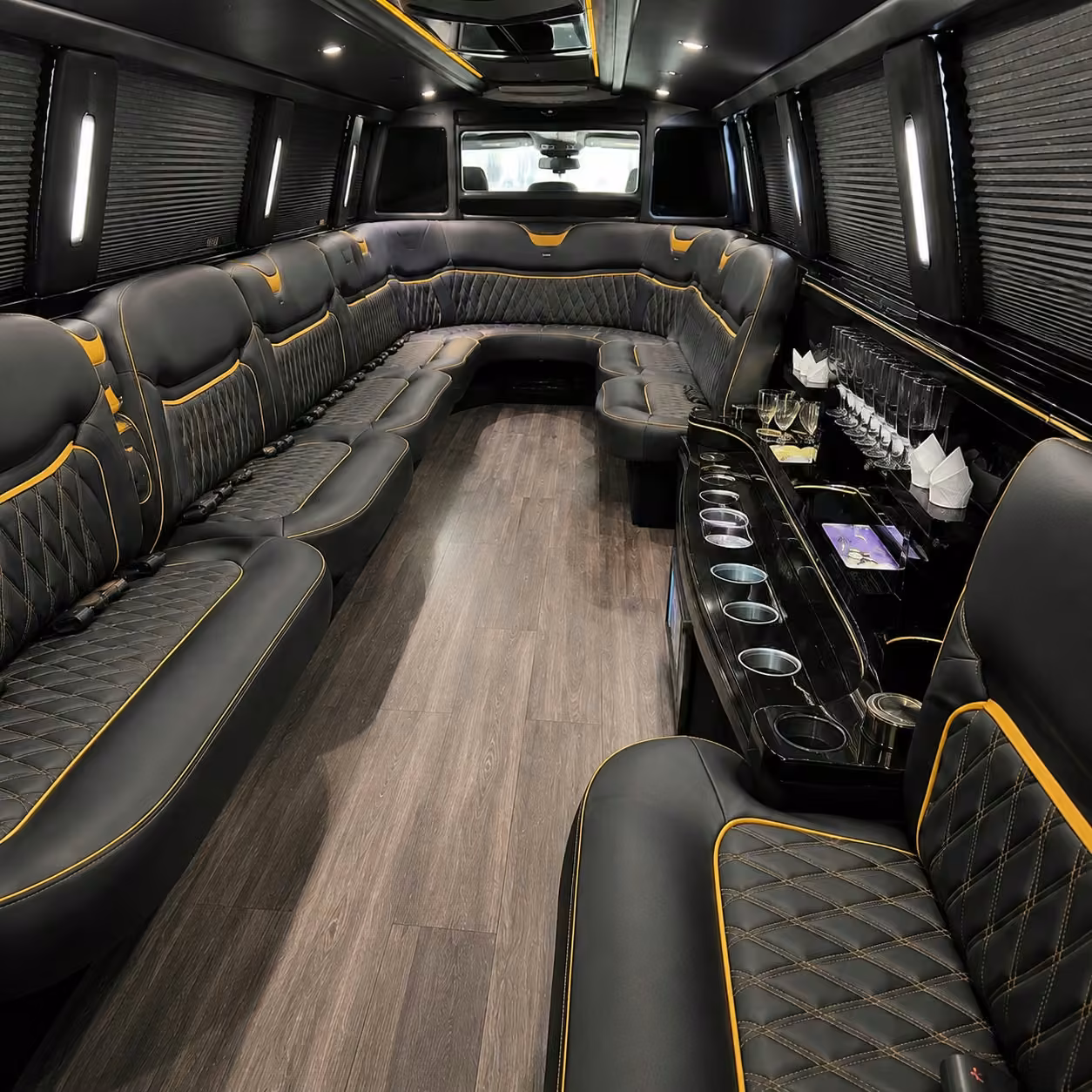 hummer limo inside